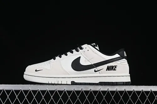 All Categories Nk SB Dunk Series Nk SB Dunk Low High-end Customized Low-top Shoes Nike SB Dunk Low Joint Three Hooks Beige and Black Color Low-top Casual Sports Skateboard Shoes SC9207-400